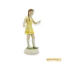 Kép 2/10 - Drasche porcelán -  Éneklő lány (sárga ruhában)