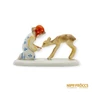 Kép 5/10 - Metzler &amp; Ortloff porcelán -  Őzikét etető kislány