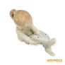 Kép 9/10 - Aquincumi porcelán -  Nadrágot húzó kislány (ritka festésű)