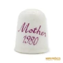 Kép 3/6 - Coalport porcelán -  Gyűszű Mother 1980 felirattal