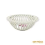 Kép 3/6 - Herendi porcelán -  Fonott kosár virág mintával