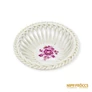 Kép 5/6 - Herendi porcelán -  Fonott kosár virág mintával