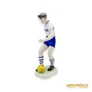 Kép 3/10 - Hollóházi porcelán -  Focissta kék-fehér mezben