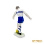 Kép 5/10 - Hollóházi porcelán -  Focissta kék-fehér mezben