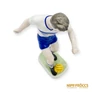 Kép 9/10 - Hollóházi porcelán -  Focissta kék-fehér mezben