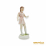 Kép 2/10 - Drasche porcelán -  Éneklő lány ritka pöttyös ruhában