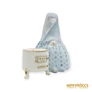 Kép 2/10 - Aquincumi porcelán -  Gesztenyeárus aquazúr festéssel