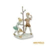 Kép 1/10 - Herendi porcelán - Faültető gyerekek