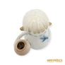 Kép 9/10 - Aquincumi porcelán -  Gyertyatartós aquazúr angyal