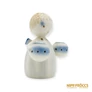 Kép 2/10 - Aquincumi porcelán -  Aquazúr angyal két gyertyatartóval
