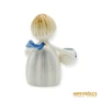 Kép 4/10 - Aquincumi porcelán -  Aquazúr angyal két gyertyatartóval