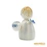 Kép 6/10 - Aquincumi porcelán -  Aquazúr angyal két gyertyatartóval