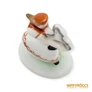 Kép 9/10 - Herendi porcelán -  Hintalovat tartó lány