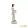 Kép 3/10 - Drasche porcelán -  Éneklő lány ritka pöttyös ruhában