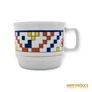 Kép 5/7 - Zsolnay porcelán -  Geometrikus mintájú bögre
