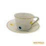 Kép 8/10 - Hollóházi porcelán -  Pöttyös kávés készlet