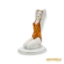 Kép 8/10 - Drasche porcelán -  Térdelő nő