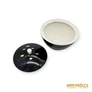 Kép 4/5 - Unterweissbach porcelán -  Pöttyös fekete bonbonier