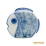 Kép 5/10 - Aquincumi porcelán -  Lepényhal aquazúr festéssel