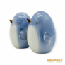 Kép 3/10 - Aquincumi porcelán -  Pingvin pár aquazúr festéssel
