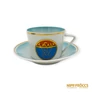 Kép 4/7 - Hollóházi porcelán -  Vasas kávés csésze 4 db