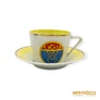 Kép 6/7 - Hollóházi porcelán -  Vasas kávés csésze 4 db