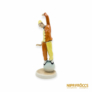 Kép 2/10 - Drasche porcelán -  Labdán álló bohóc (sárga-narancssárga ruhában)
