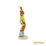 Kép 6/10 - Drasche porcelán -  Labdán álló bohóc (sárga-narancssárga ruhában)
