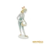 Kép 1/10 - Unterweissbach porcelán - Lány kosárral