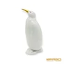Kép 5/10 - Hollóházi porcelán -  Pingvin arany csőrrel