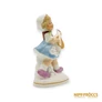 Kép 8/10 - Sitzendorf porcelán -  Kislány gitárral
