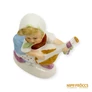 Kép 9/10 - Sitzendorf porcelán -  Kislány gitárral