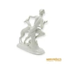 Kép 4/10 - Schaubach Kunst porcelán -  Fiatal nő őzzel