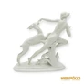 Kép 5/10 - Schaubach Kunst porcelán -  Fiatal nő őzzel