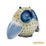 Kép 2/10 - Aquincumi porcelán -  Bagoly aquazúr festéssel