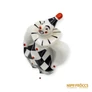 Kép 9/10 - Hollóházi porcelán -  Bohóc kockás ruhában
