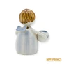 Kép 4/10 - Aquincumi porcelán -  Aquazúr angyal két gyertyatartóval