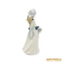 Kép 5/9 - Porcelanas del Mediterraneo porcelán -  Lány virágokkal