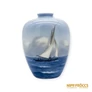 Kép 2/7 - Royal Copenhagen porcelán -  Váza vitrolással