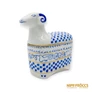 Kép 4/10 - Hollóházi porcelán -  Kék-fehér kos bonbonier