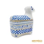 Kép 8/10 - Hollóházi porcelán -  Kék-fehér kos bonbonier