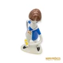 Kép 9/10 - Drasche porcelán -  Fiú kishajóval a kezében