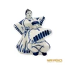 Kép 1/10 - Gzsel porcelán - Harmonikás férfi és nő