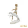 Kép 4/10 - Wallendorf porcelán -  Lány agárral