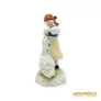 Kép 7/10 - Herendi porcelán -  Kislány libával