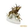 Kép 2/10 - Lippelsdorf porcelán -  Szarvas és két kutya