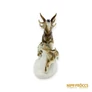 Kép 3/10 - Lippelsdorf porcelán -  Szarvas és két kutya