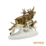 Kép 8/10 - Lippelsdorf porcelán -  Szarvas és két kutya