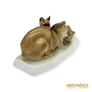 Kép 8/10 - Zsolnay porcelán -  Macska család