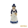 Kép 1/10 - Lippelsdorf porcelán - Csengettyű nőalak kosárral